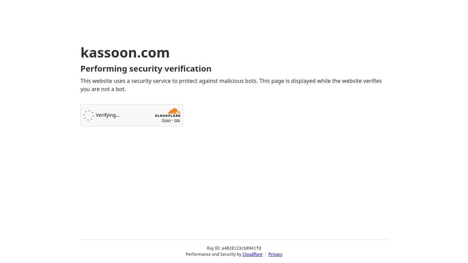 Kassoon homepage screenshot